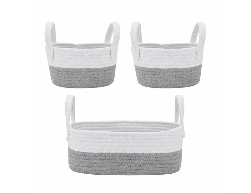Nestled Storage Baskets, 3 Pack - Anko - Grey