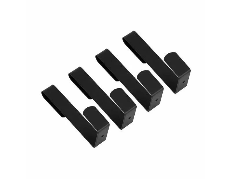 Over the Door Hooks, 4 Pack - Anko - Black