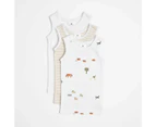 Target Baby Organic Cotton Vests 3 Pack - White