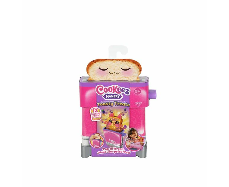 Cookeez Makery Toasties Scented Plush Kids/Childrens Toy Set Assorted 5y+