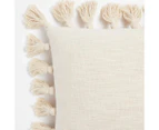 Target Textured Tassel Cushion - Neutral