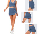 Versatile Blue Women's Athletic Skorts - Tennis Skirts, Golf Skort, Casual Running Sports Pencil Mini Skirt