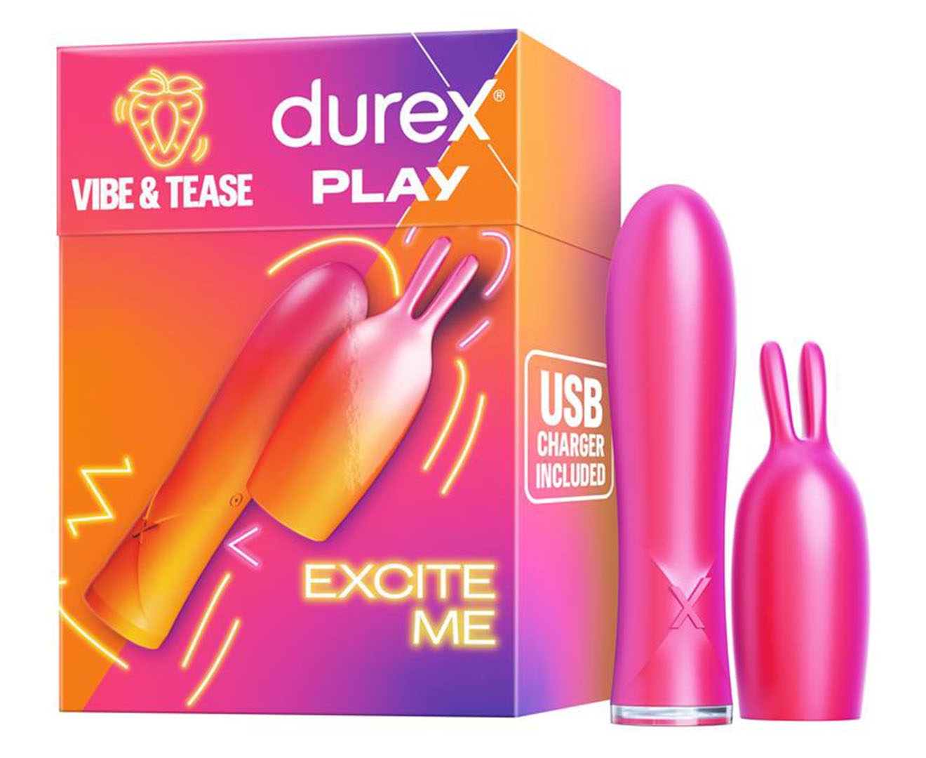 Durex Play Vibe & Tease 2-in-1 Vibrator & Teaser Tip | Catch.com.au