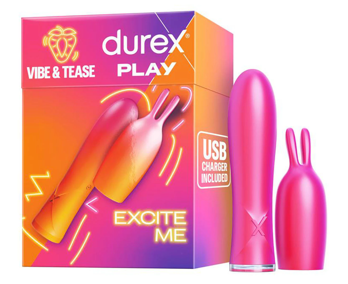 Durex Play Vibe & Tease 2-in-1 Vibrator & Teaser Tip