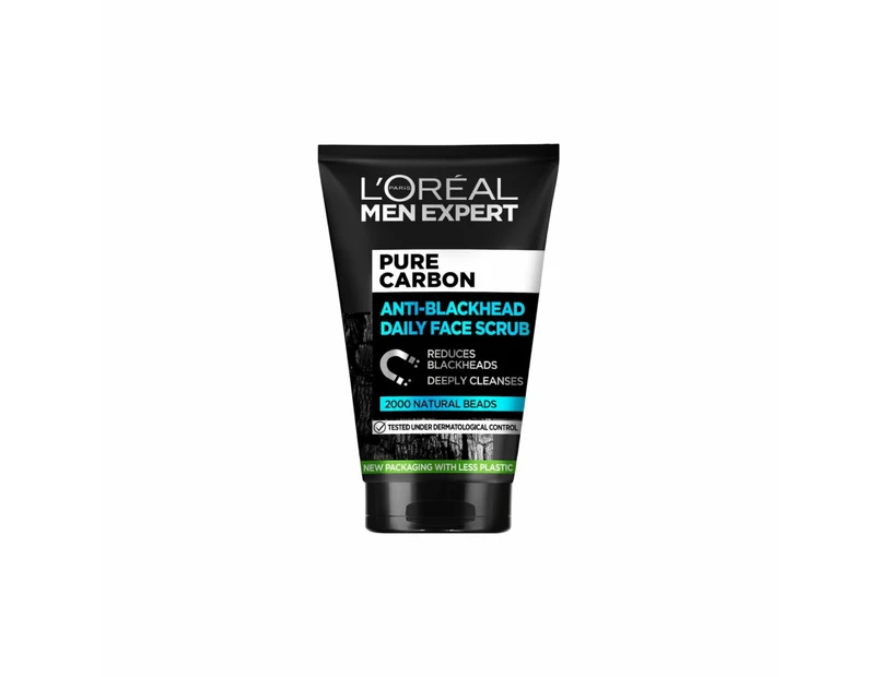 L'Oreal Paris Men Expert Pure Carbon Anti-Blackhead Daily Face Scrub 100mL