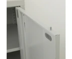 Two-Door Metal Short Cabinet Shelf Storage for Home Office Gym