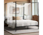 Oikiture Bed Frame Double Size Metal Frame BELLE