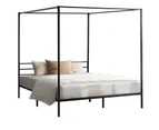 Oikiture Bed Frame Double Size Metal Frame BELLE