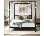 Oikiture Bed Frame Double Size Metal Frame BELLE