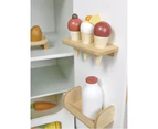 Tender Leaf Toys 36cm Refrigerator w/ Eggs/Milk Wood Toy Role-Play Set Kids 3y+