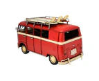 Boyle Volkswagen 32cm Kombi Van Ornament Diecast Vehicle Display Collectible Red