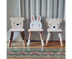 Tender Leaf Toys 48cm Forest Bear Wooden Chair Kids/Children Stool Furniture 3y+