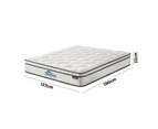 Bedra Boucle Mattress Double Bed Pocket Spring Memory Foam Euro Top Medium Firm - White