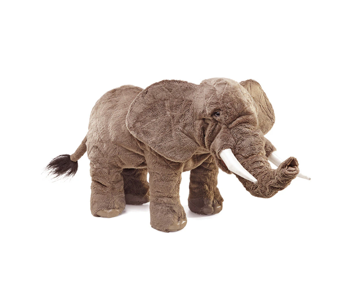 Folkmanis Elephant 69cm Animal Hand Puppet Kids/Children Fun Play Soft Toy 3y+