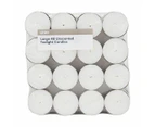 Unscented Tealight Candles, 48 Pack - Anko