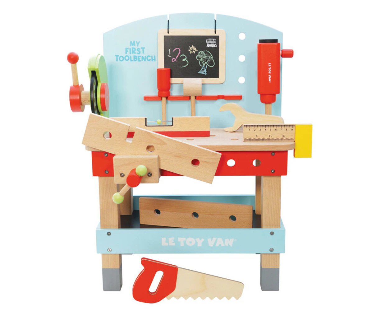 Le Toy Van 40cm My First Tool Bench Hammer/Screwdriver Wooden Toy Set Kids 3y+