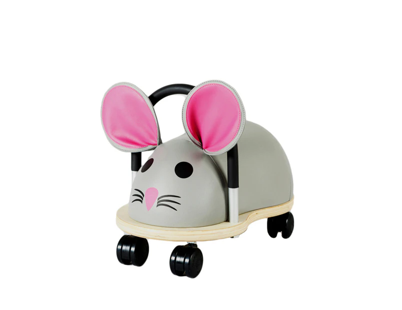 Wheely Bug 46cm Large Mouse Wooden Ride On Kids/Children Indoor Toy 3y+ Grey