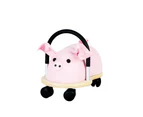 Wheely Bug 38cm Small Pig Wooden Ride On Kids/Children Indoor Play Toy 3y+ Pink