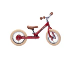 Trybike Vintage 3-Wheel Balance Bike w/Cream Tyres Ride-On Kids/Toddler 18m+ Red