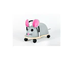 Wheely Bug 46cm Large Mouse Wooden Ride On Kids/Children Indoor Toy 3y+ Grey