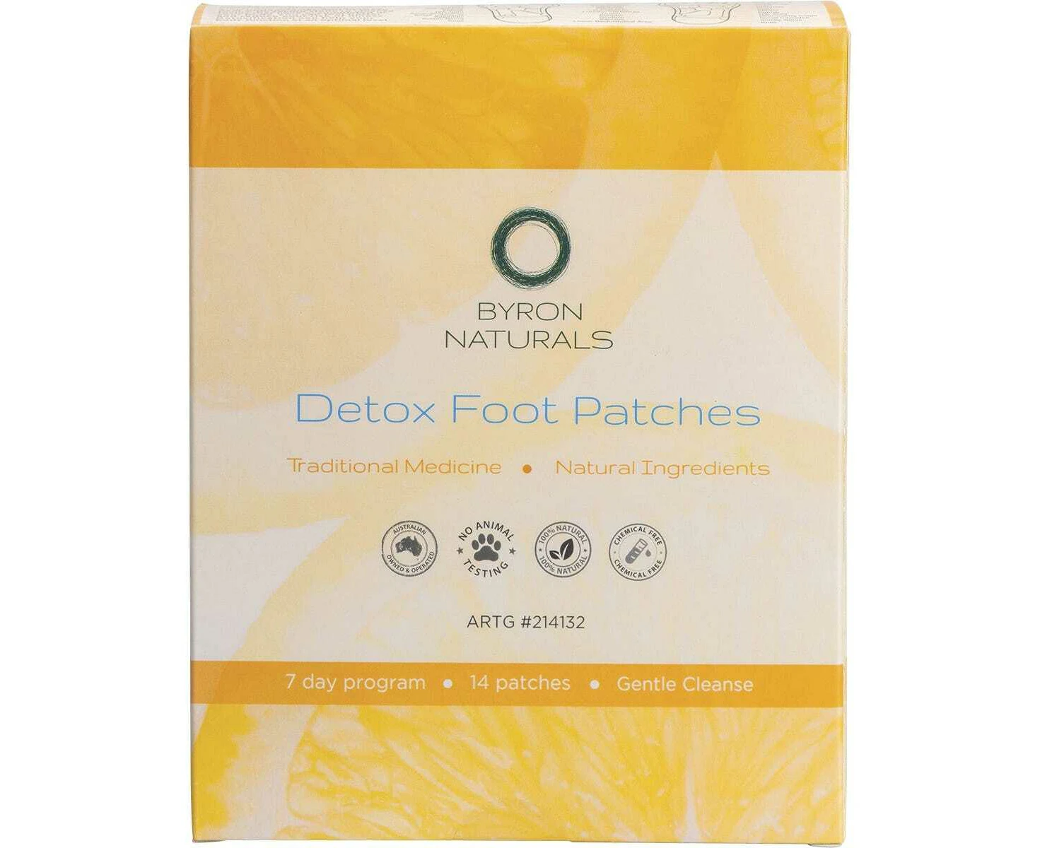 BYRON NATURALS Byron Naturals Detox Foot Patches (7 Day Program) x (7 Pairs) 14 Patches