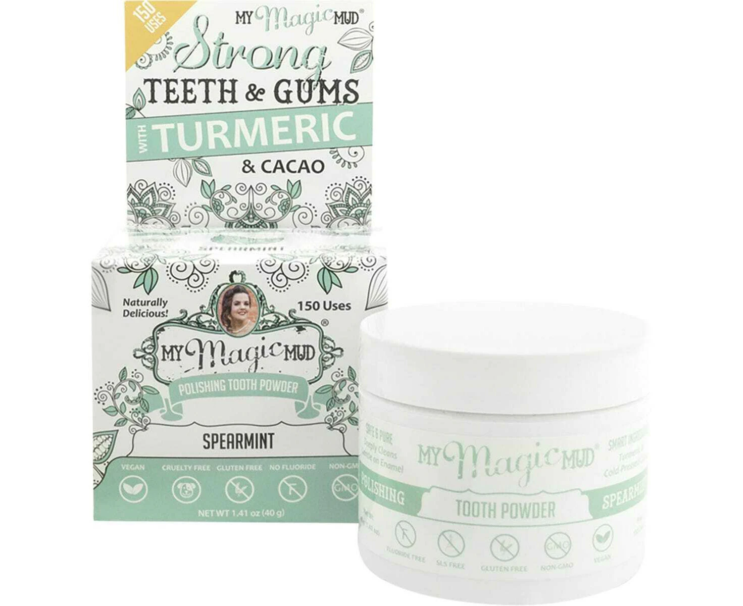 Polishing Tooth Powder (Spearmint) - 40g