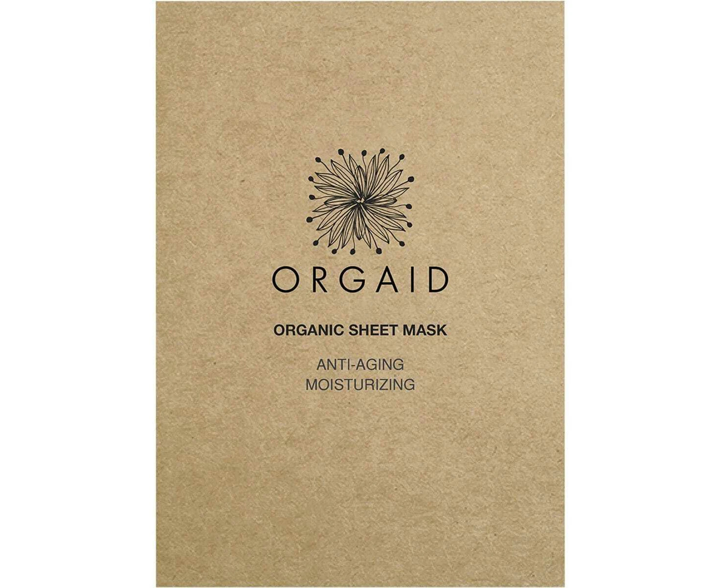 ORGAID Anti Aging & Moisturising Organic Sheet Mask 24 ml (Vegan & Cruelty Free)