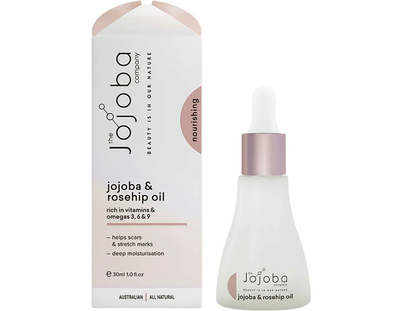 100% Natural Jojoba + Rosehip Oil 30ml