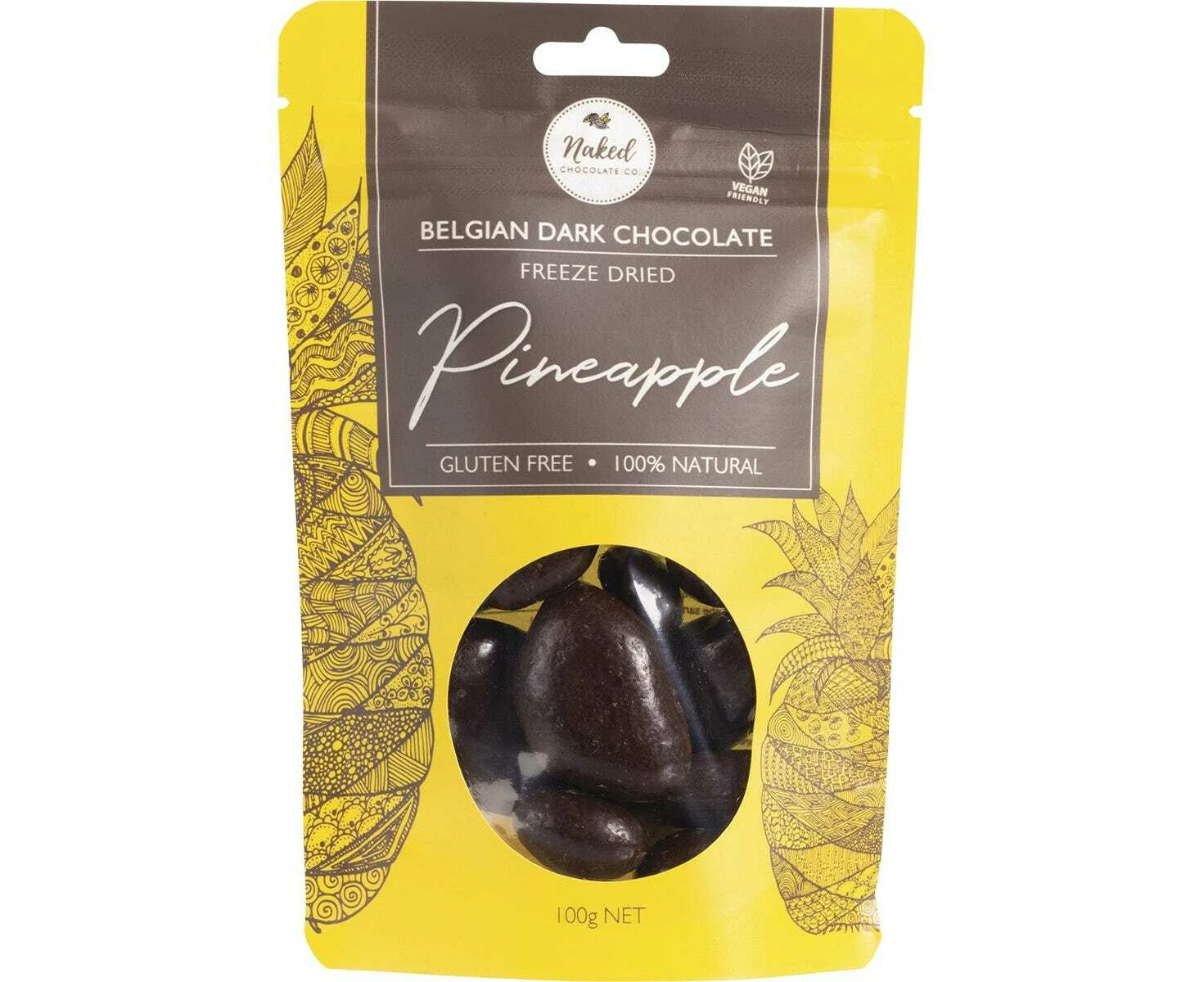 Freeze Dried Dark Chocolate (Pineapple) - 125g