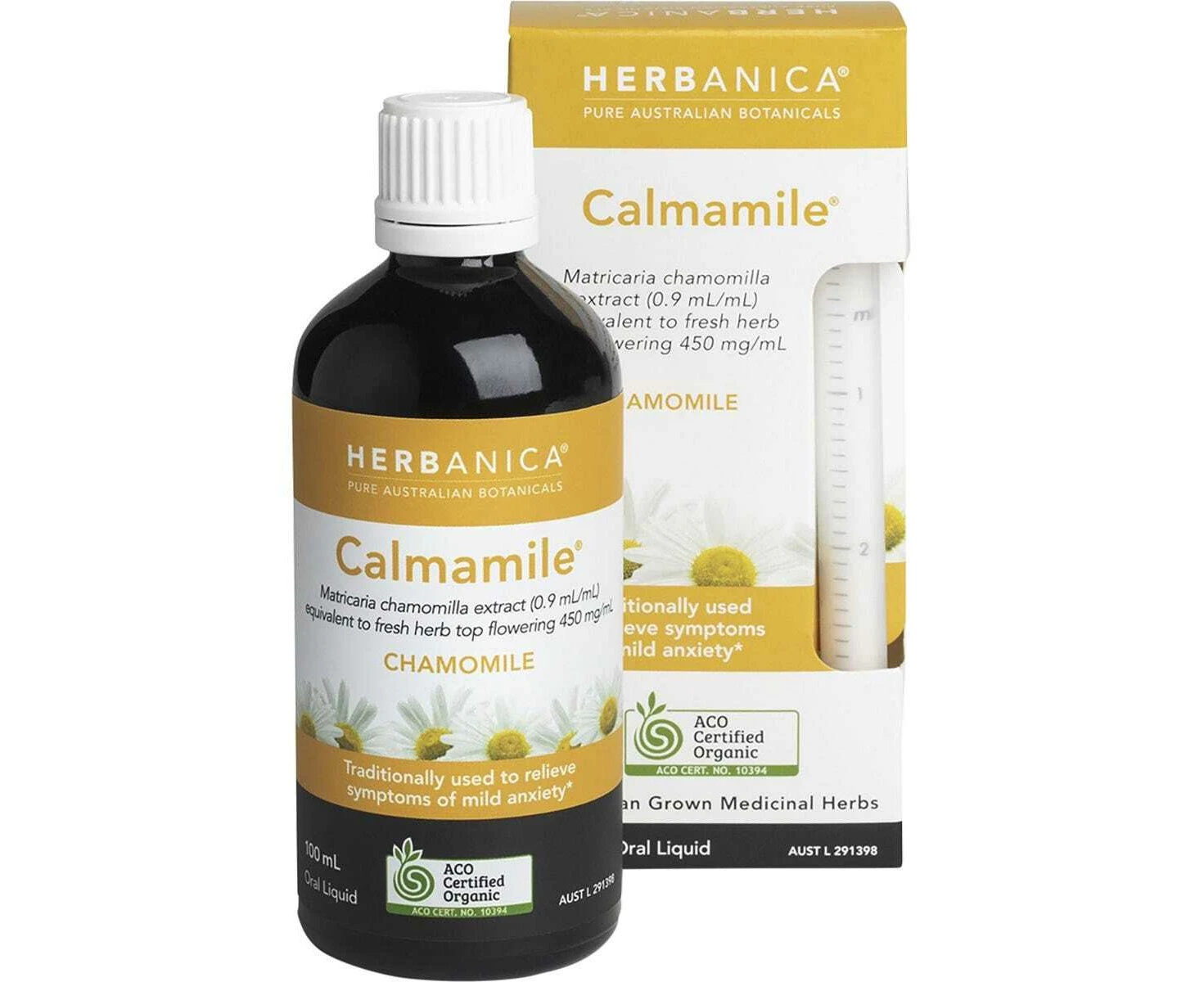 Herbanica Herbal Tincture Calmamile Oral Liquid (Chamomile) - 100mL