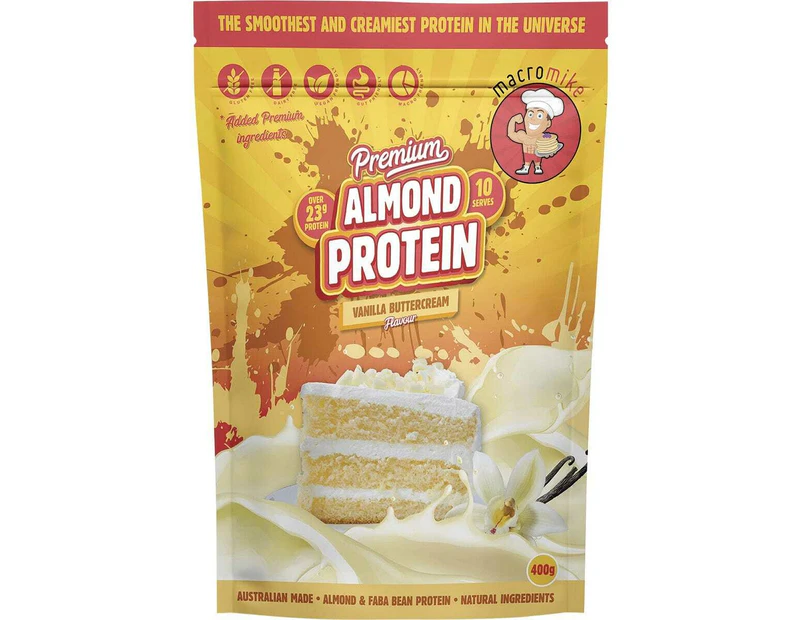 Vanilla Buttercream Premium Almond Protein 400g
