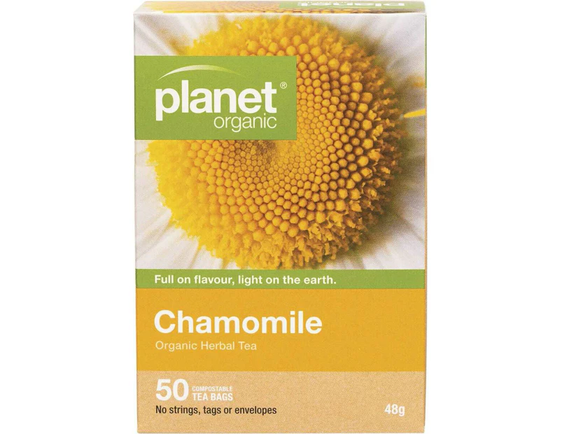Organic Herbal Tea Bags - Chamomile x50