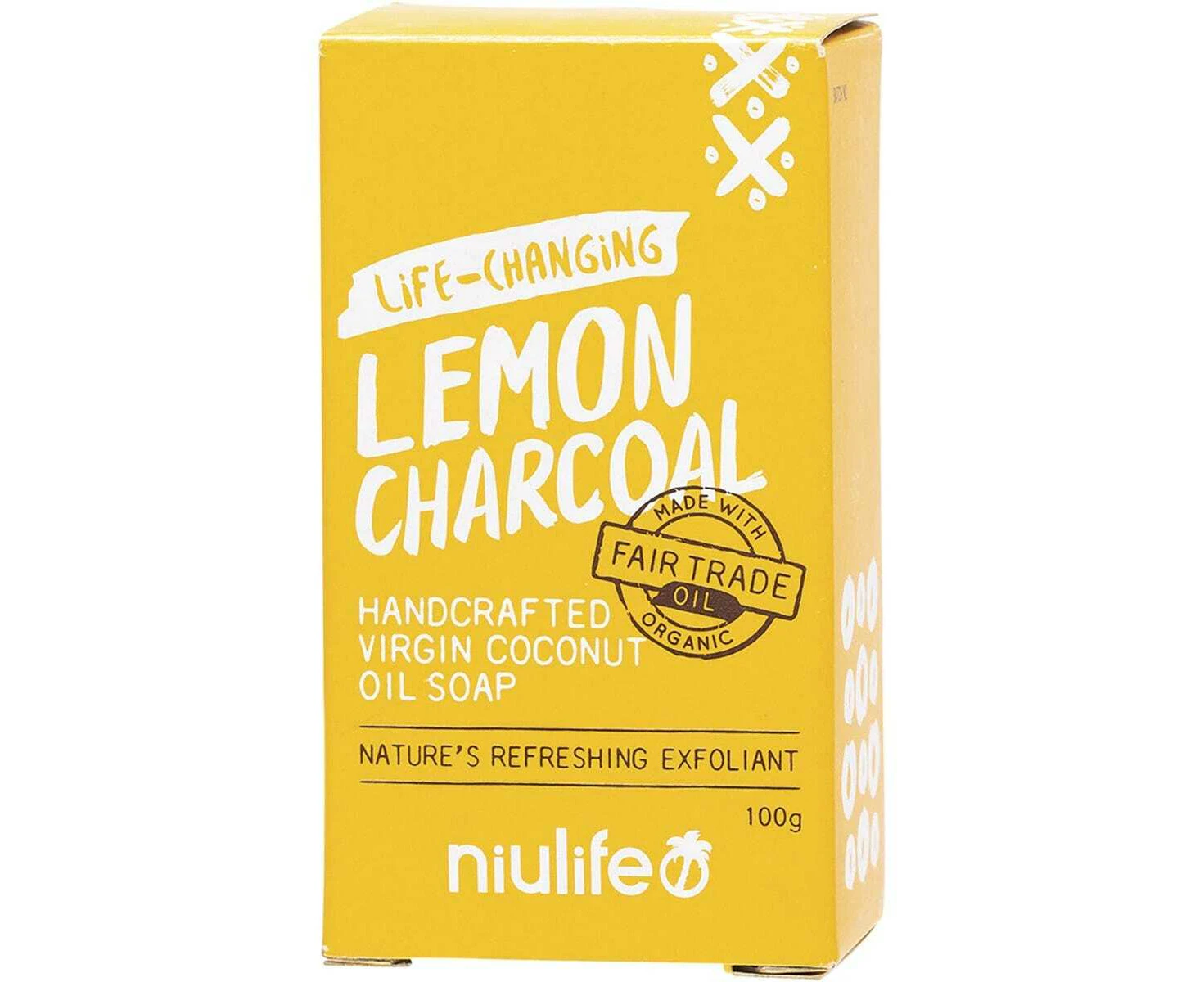 Coconut Oil Soap (Lemon Charcoal) - 100g