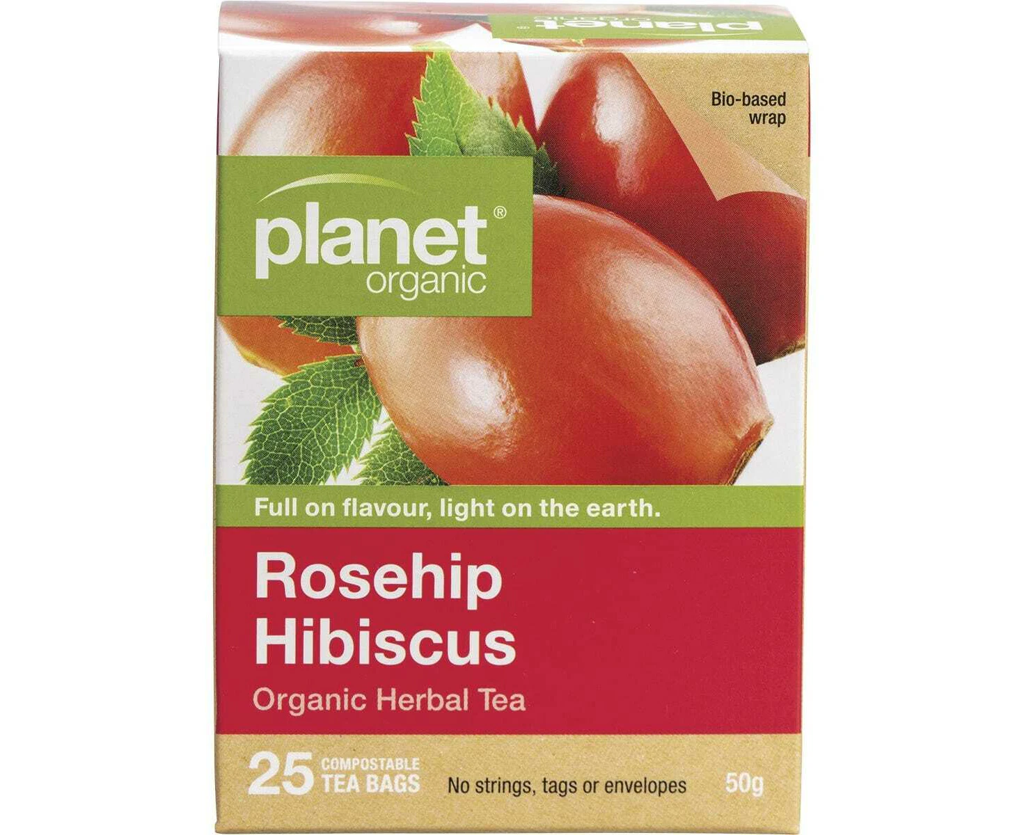 Herbal Tea Bags, 25 Pieces (Rosehip & Hibiscus)