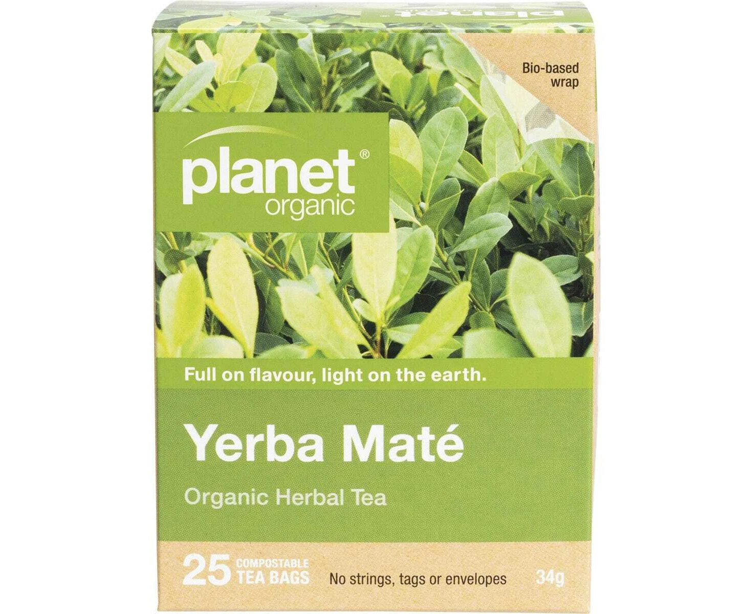 Herbal Tea Bags, 25 Pieces (Yerba Mate)