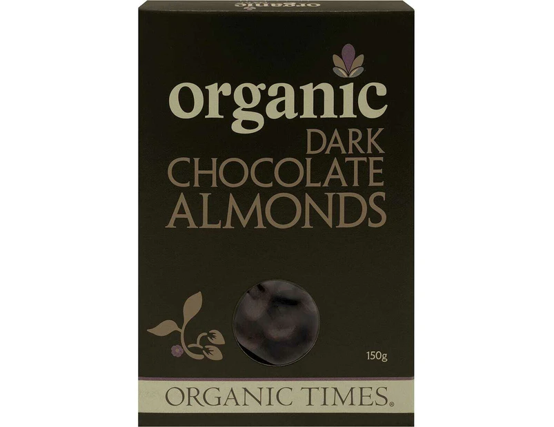 Organic Dark Chocolate Almonds 150g