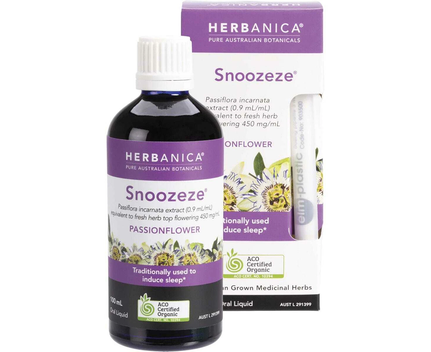 Herbanica Herbal Tincture Snoozeze Oral Liquid (Passionflower) - 100mL