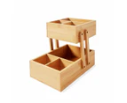 2 Tier Bamboo Storage - Anko