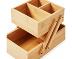 2 Tier Bamboo Storage - Anko