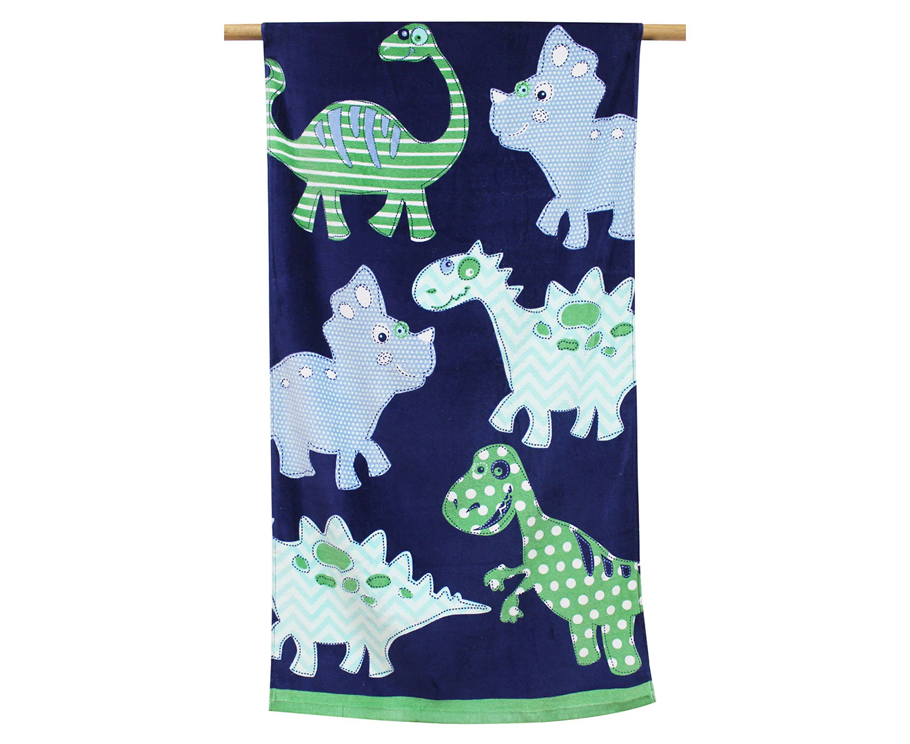 Onkaparinga Kids 60x120cm Beach/Pool Towel Soft Absorbent Cotton Patterned Dinos