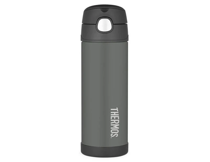 Thermos 470mL Funtainer Stainless Steel Vacuum Insulated Drink Bottle - Charcoal