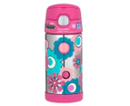 Thermos 355mL FUNtainer Vacuum Insulated Stainless Steel Drink Bottle - Flower