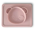 Plum My Baby Panda Silicone Suction Plate - Blush