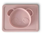 Plum My Baby Panda Silicone Suction Plate - Blush