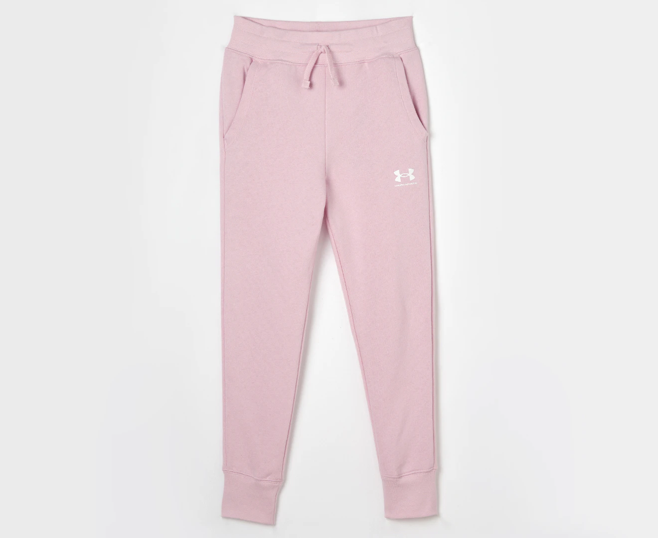 Under Armour Girls' Rival Fleece Joggers / Tracksuit Pants - Prime Pink