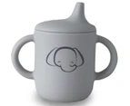 Plum My Baby Elephant Silicone Sippy Cup - Smoke