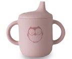 Plum My Baby Owl Silicone Sippy Cup - Blush