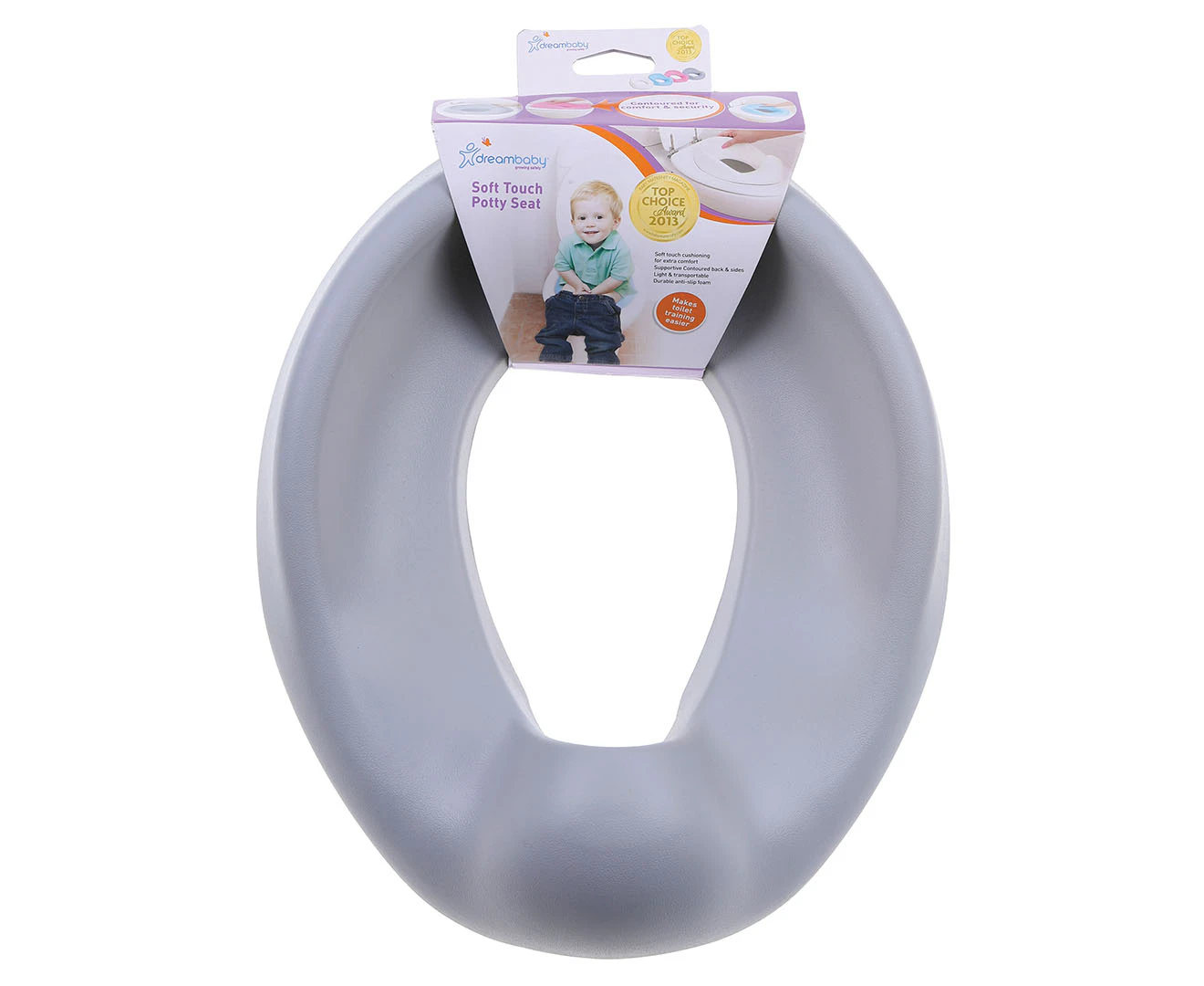 Dreambaby Soft Touch Potty Seat - Grey