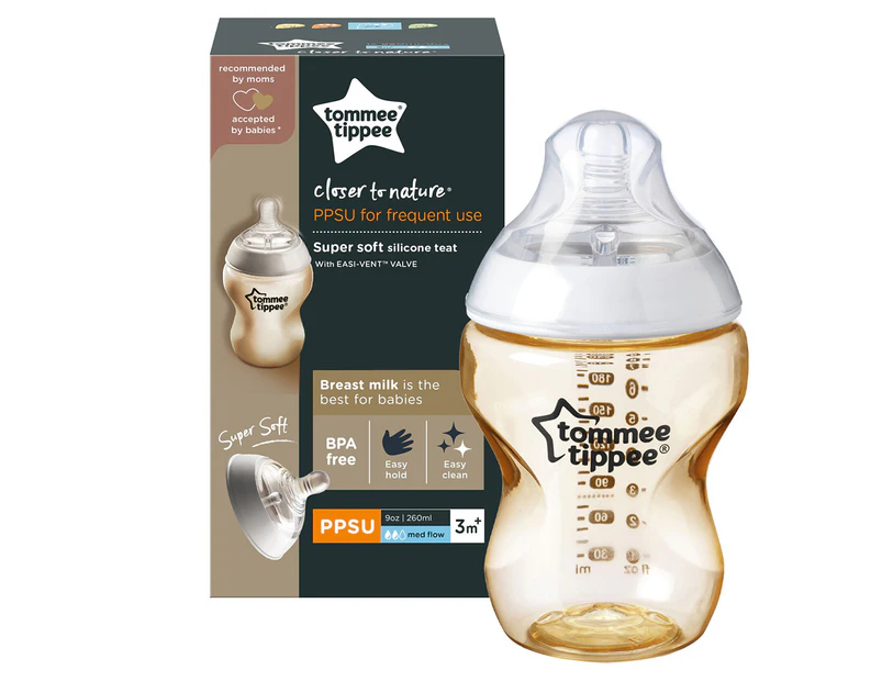 Tommee Tippee 260mL Closer To Nature PPSU Baby Bottle