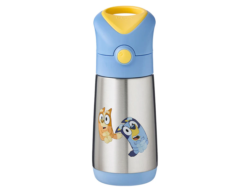 Bluey x b.box 350mL Insulated Drink Bottle - Blue/Yellow